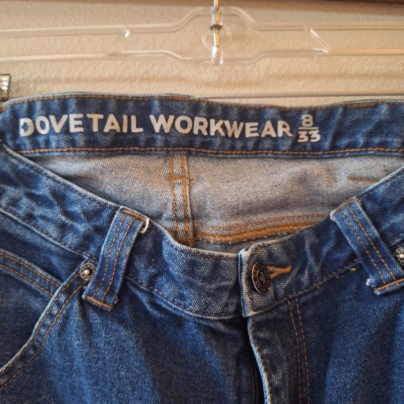 Dovetail Workwear Pride Maven Selvedge Jeans Graffiti Womens Size 8x33 - Picture 2 of 9
